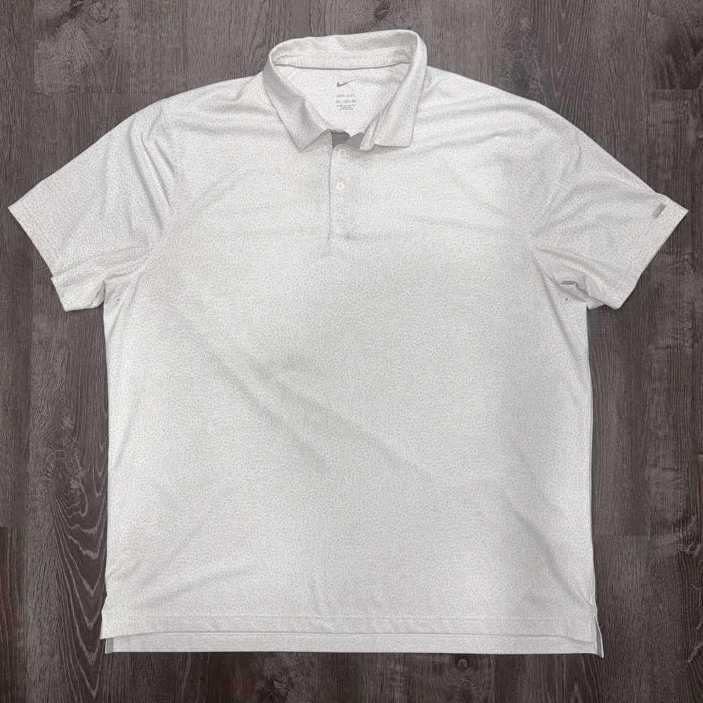Nike Polo Shirt Mens XXL Player Cheetah Print Dri-FIT Golf Performance DA3069
